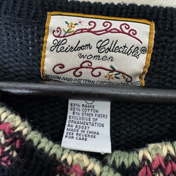 Vintage Christmas Sweater Cardigan - Picture 4 of 4